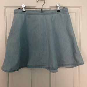 Denim skater skirt